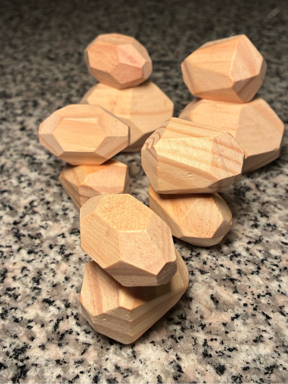 Wooden Stacking Stones Montessori Toy